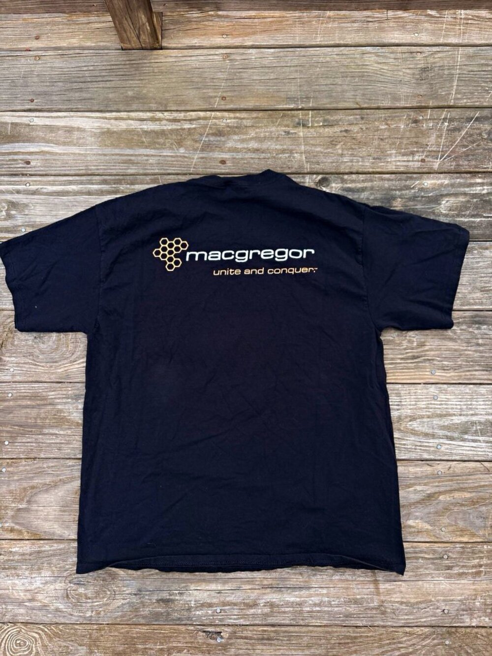 Vintage 2000s MacGregor Promo T Shirt XL Unite And Conquer Y2K Corporate Tee